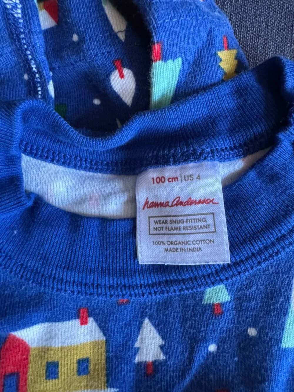 Four pairs of matching family sibling holiday christmas Hanna Andersson pajamas